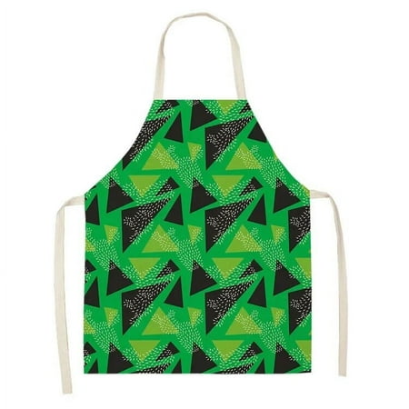 

Cartoon Plant Cactus Pattern Linen Hand Wipe Sleeveless Waist Apron Home Decor Apron Kitchen Baking Accessories фартук Mandil