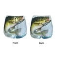 thumbnail image 3 of Fuzoiu Largemouth Bass jumps out of water Print Women's Athletic Shorts, Double-Layer Running Shorts with Pocket,Women's Workout Shorts for Yoga, Gym, and Workouts-Large, 3 of 7