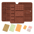 thumbnail image 3 of Molde Silicon para Barras  y Tabletas para Chocolates Malubero, Marron, 3 of 5