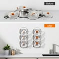 thumbnail image 7 of sunsanly 1/2 Pcs Pot Lid Holder Wall-mounted No Drilling Quick Drainage Waterproof Strong Stickiness Anti-slip Cutting Board Organizer Kitchen Wall Pot Lid Stand with Hooks And Screws, 7 of 7