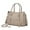 Beige, variant on Valeria Women's Satchel Bag Vegan Leather Shoulder Bag Handbag Purse With Keyring by Mia K. - Olive