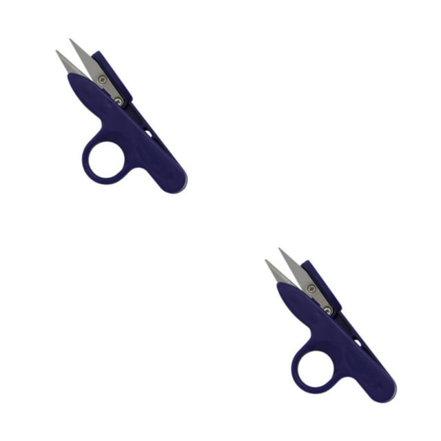 relayinert Ciseaux Portables ABS pour la Couture – Ciseaux à Broder Professionnels en Acier Inoxydable Bleu Foncé 2Set