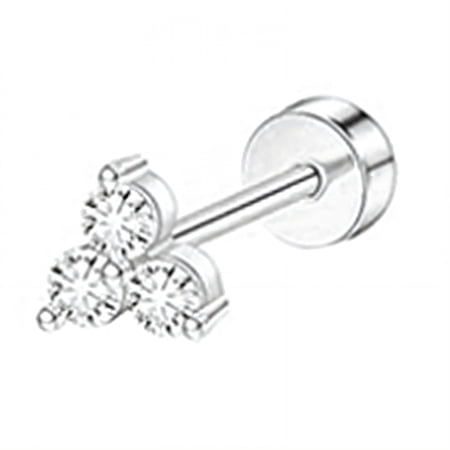 DESIGNICE 2026 New Stud Earrings for Women,Soothing Contact Flat Back Stud Earrings,Shiny Coating Stud Earrings for Women Hypoallergenic,Silver2,For Daily Wear, Office, Casual Outings, Gifts