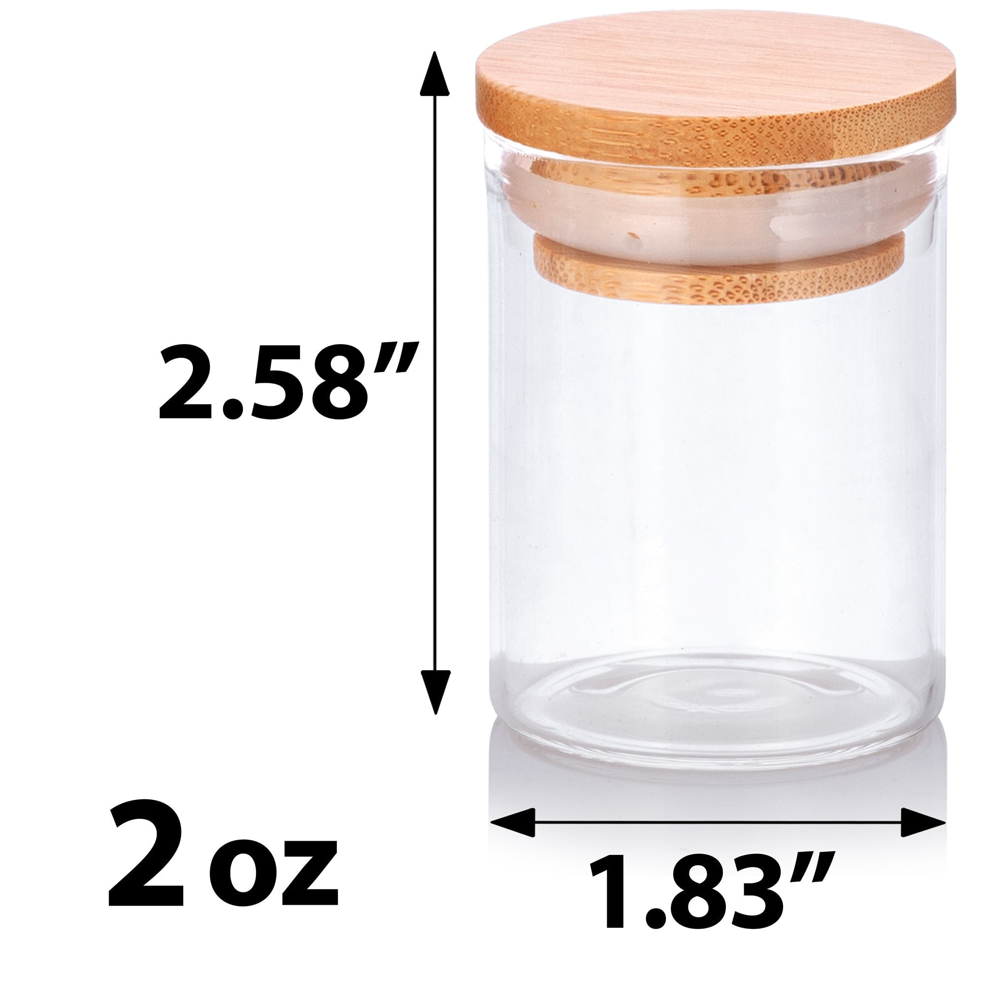 Buy Wholesale China 6oz Glass Jar With Cork Sale Jars And Bottles Glass  Sauce Dispenser Glass Bottles With Bamboo Lids & Glass Jar For Storage at  USD 0.41