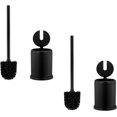 thumbnail image 1 of Timotech Escobilla de Inodoro de Acero Inoxidable con Tapa, Cepillo de Limpieza para Ba&ntilde;o, Limpiador de Inodoros, Cepillo de Inodoro, Decoraci&oacute;n de Ba&ntilde;o (1, Negro) (2, 1 of 8