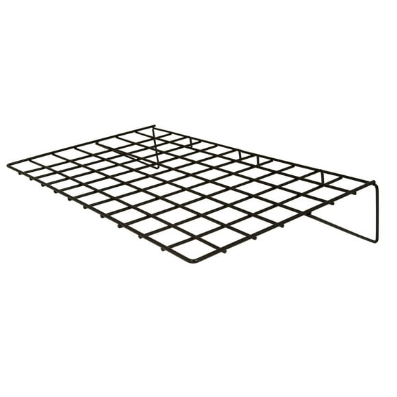 Estante recto de 14 "D x 23-1 / 2" L - Color negro, Tamaño del paquete - 6 Econoco BLK/2314
