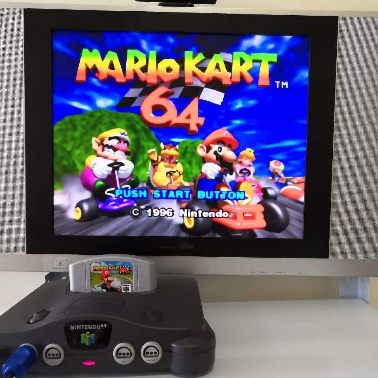 Nintendo 64 + Jogo Mario Kart 64 Completinho Pronto Para Jogar - Escorrega  o Preço