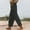 Black, variant on Womens Elastic Waist Abstract Printed Split Hem Straight Leg Pants, Light Flowing Fabric with Drawstring Casual Trousers Blue S