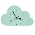 thumbnail image 1 of Visland Hanging Clock Delicate Removable Cloud-shaped Cartoon Kids Room Wooden Wall Clock for Daily Use, 1 of 8