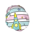 thumbnail image 2 of Easygdp Space Doodle Shower Caps for Women, Double Waterproof Layers Shower Cap, Quick Drying Bath Hair Cap Reusable, 2 of 9