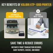 Kolibri Cash Handling Portable Printer with Printing Records of Currency Handling Activities