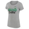 thumbnail image 2 of Women's G-III 4Her by Carl Banks  Heather Gray Boston Celtics Super-Slim Fit Lightweight Team Sport V-Neck T-Shirt, 2 of 3