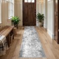 thumbnail image 7 of UERMEI 2'x6' Runner Rugs Non Slip, Washable Indoor Rug for Hallway Kitchen Entryway Doormats, Modern Abstract Bedroom Home Decor Carpets,Grey, 7 of 7