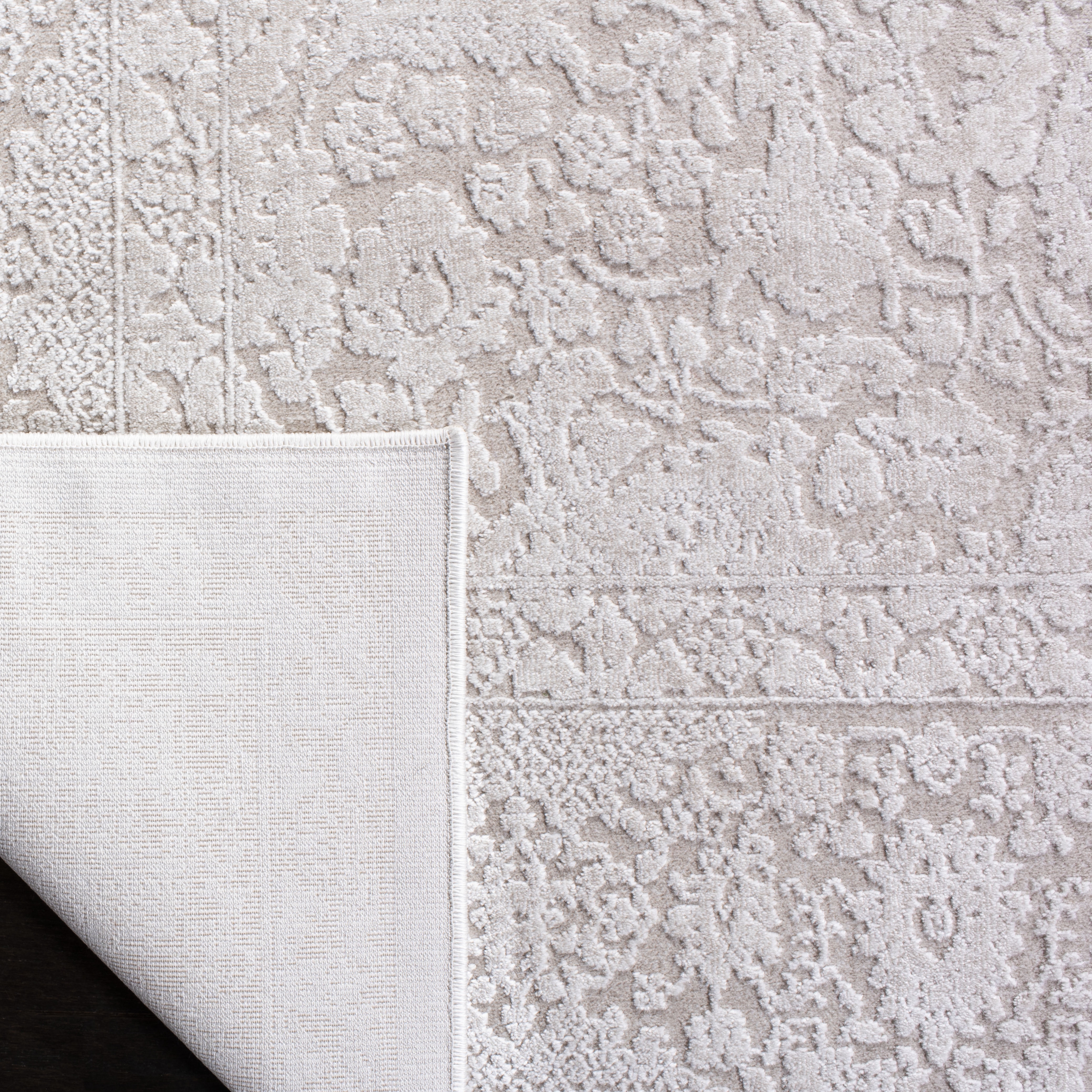 SAFAVIEH Reflection Dermot Traditional Area Rug, Cream/Ivory, 9' x 12'