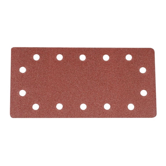 Silverline - Hook & Loop 1/2 Sheets Punched 10pk - 80 Grit