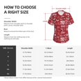 thumbnail image 4 of Uemuo Ho Funny Christmas Printed Women's Classic V-Neck T-Shirt - Soft, Breathable, Moisture-Wicking, Perfect for Casual, Office, Travel, and Everyday Wear-Small, 4 of 5