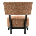 thumbnail image 6 of Furniture of America Swene Modern Fabric Abstract Pattern Accent Chair, Rustic Orange, 6 of 11