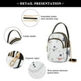 thumbnail image 4 of FORMRS Crossbody Bag for Women Shoulder Cell Phone Purse with Zipper, Blue Cartoon Snowmen, 4 of 7