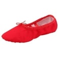 thumbnail image 6 of Missfiona Canvas Ballet Slippers Dance Shoes for Women Split Sole Practice Flat(5,Red), 6 of 6