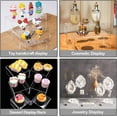 thumbnail image 2 of Hiziwimi 8 PCS Acrylic Risers for Display, 4-Tier Clear Display Stand Risers, Cupcakes, Funko Pop Figures, Cosmetics, Collectibles Display (Rectangle), 2 of 6
