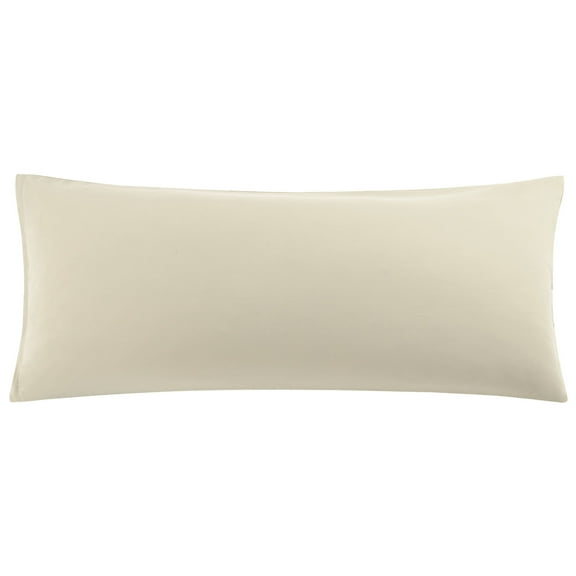 REGALWOVEN Zippered Body Pillow Cover Microfiber Long Pillowcase Khaki Body(20"x48")