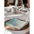 thumbnail image 6 of Teal Blue Ombre Cloth Napkins Set of 8 Reusable Dinner Napkins, Contemporary Gradient Abstract Art Cocktail Napkin Washable Table Napkins for Wedding/Holiday Party/Baby Shower 20"x20", 6 of 7