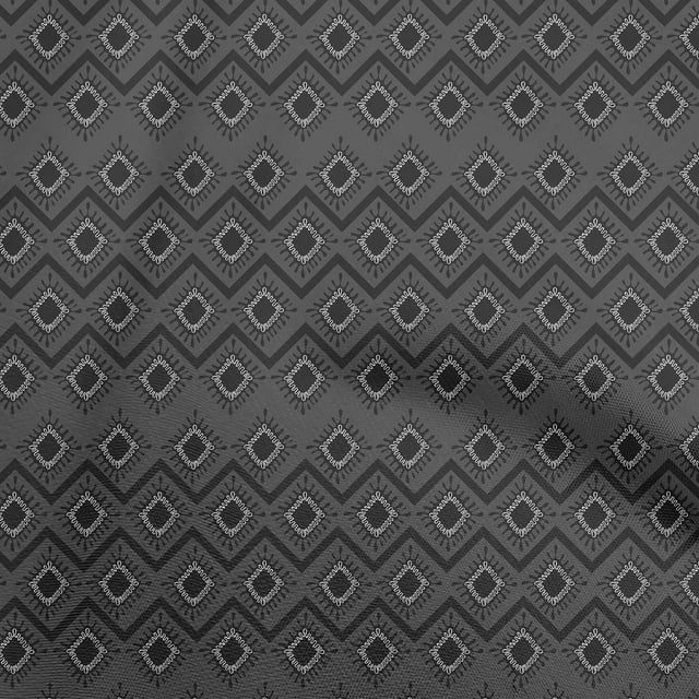 oneOone Polyester Spandex Gray Fabric Abstract Sewing Craft Projects Fabric Prints By Yard 56 Inch Wide