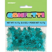 Foil Star Confetti, 0.5 oz, Teal