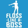 thumbnail image 3 of Floss Like A Boss - Flossin Dance Funny Emote Youth T Shirt - Medium - Sapphire, 3 of 6
