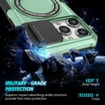 thumbnail image 5 of Dteck Magnetic Ring for iPhone 15 Pro Max Case with Invisible Stand, Compatible with MagSafe, Military Grade Drop Protection Heavy Duty Shockproof Bumper Protective Case,Light Green, 5 of 10