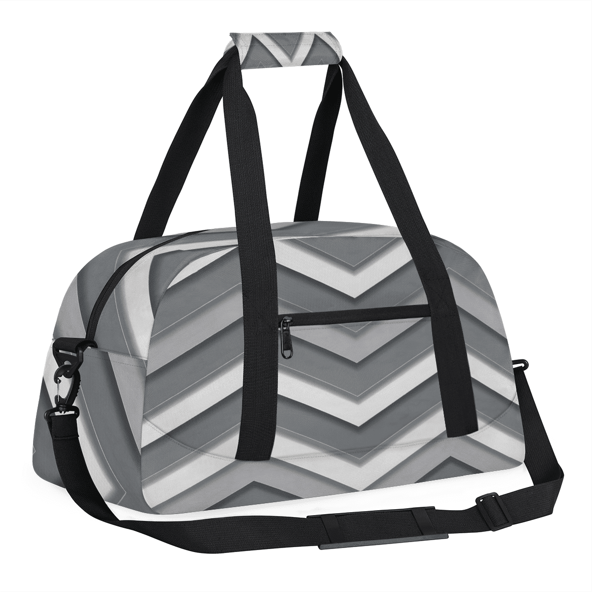 Herdesigns Sports Duffle Bags Travel Duffle Bag Gym Bag Grey Modern Stripes Weekender Travel Bag Waterproof Overnight Bag Carry On Travel Tote Bag Dance Bags