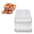 thumbnail image 4 of Egg Storage Box, Transparent Durable PP Egg Drawer  For Kitchen White, 4 of 8