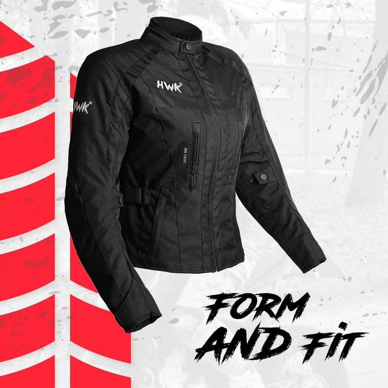 HWK Stunt Motorcycle Jacket for Women Women s Motorcycle Jacket with CE Armor for Enduro Motorbike Riding Easy Adjust Water Resistant Textile Biker Jacket with Thermal Lining Pink 4X Large Walmart