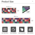 thumbnail image 3 of Yayeee Faucet Mat for Kitchen Sink 14.7" Diatomite Long Splash Guard Pad, Red and Purple Plaid Pattern, 3 of 7