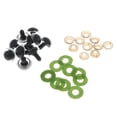 thumbnail image 1 of 10 Pieces 16~24mm Colorful Eyes Noses with Washers and 20mm, 1 of 8