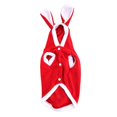 thumbnail image 1 of Warm Cute Rabbit Cloth Pet Winter Autumn Warm Hoodie Costumes Clothes for Dogs Cats(Red L), 1 of 1