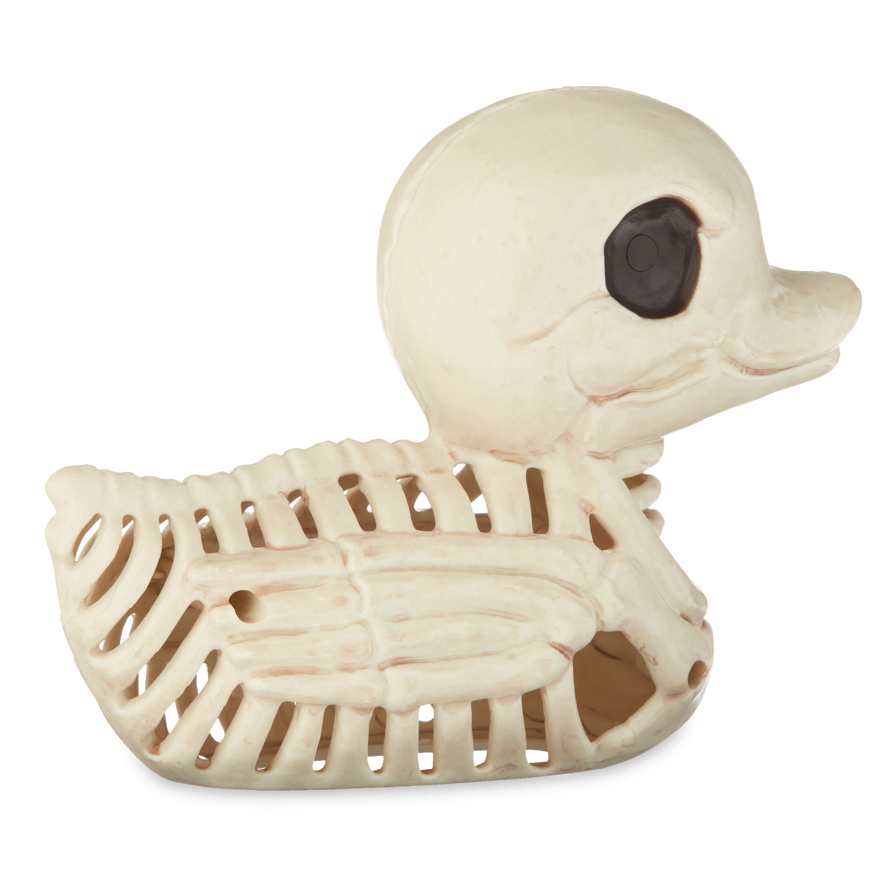 Way To Celebrate Halloween Skeleton Duck, Bone Color Plastic Decoration