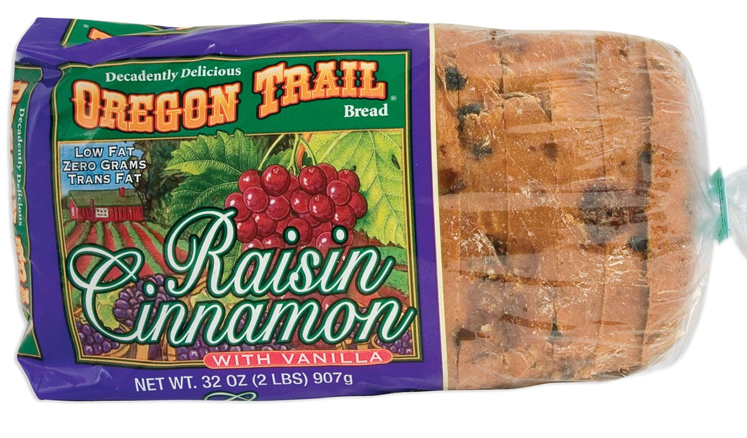 Oregon Trail Raisin Cinnamon with Vanilla Bread 32 oz. Loaf Walmart