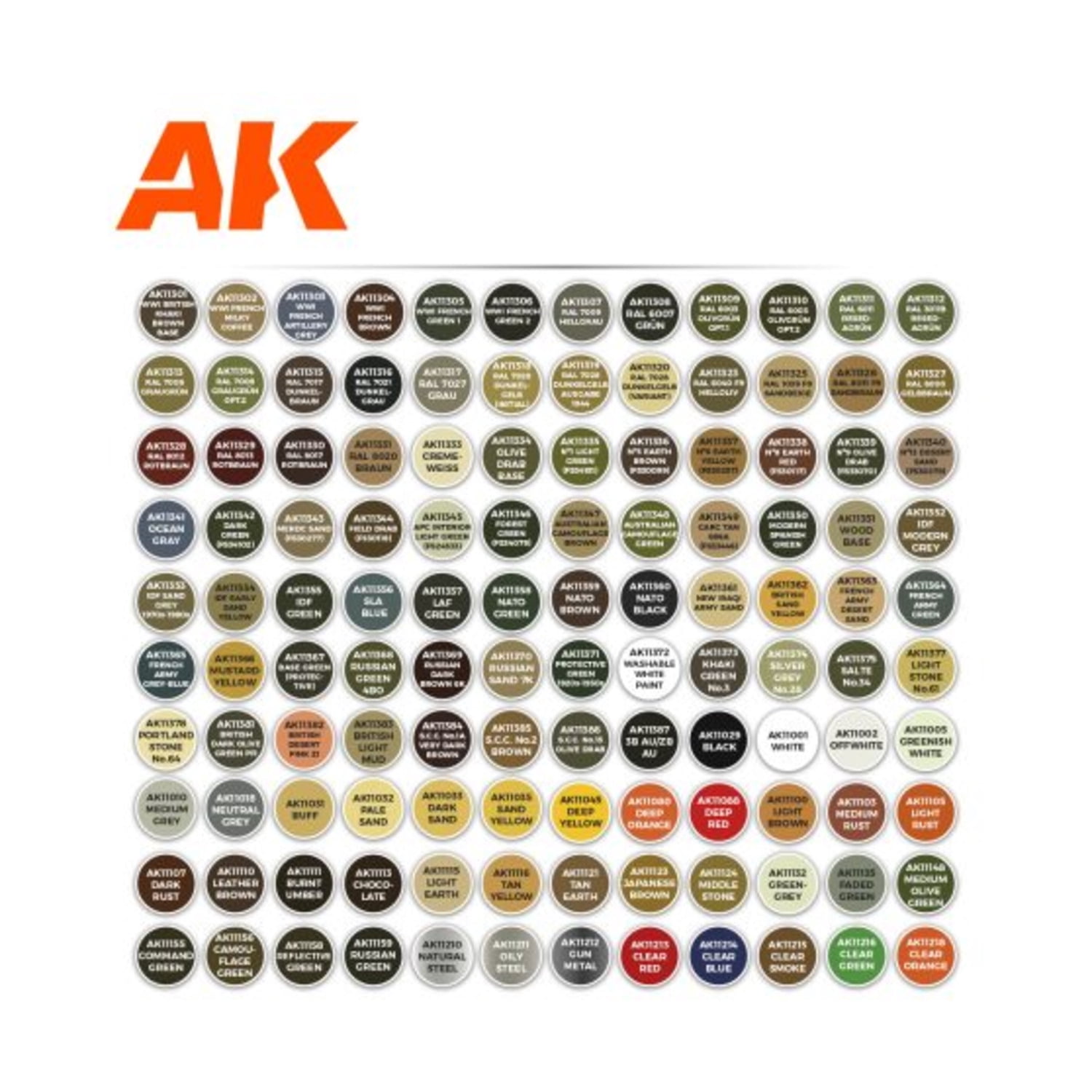 AK-Interactive 3rd Gen Briefcase w/THE BEST 120 Colors - AFV New