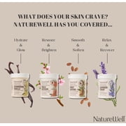 NATUREWELL Sweet Almond Smooth & Soften Moisturizing Cream For Face, Body, Hands, Pack of 2 (16 Oz Each)