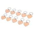 thumbnail image 1 of 10 Uds Llavero Colgante de Madera en Forma de Corazón Llavero Decoración Llavero sin Terminar para Decoración de Bricolaje EOTVIA NO, 1 of 4