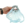 thumbnail image 2 of Unique Bargains 1 Pc Scrunchie Fashion Mesh Ruffle Hair Elastics Blue, 2 of 5