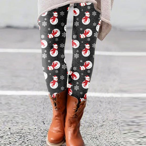 Puntoco Mujer Moda Casual Navidad Impreso Leggings Ajustados Cintura Alta Pantalones Largos Puntoco Puntoco-7455