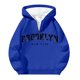thumbnail image 3 of MHFRRA Sudadera con Capucha y Cremallera de Un Cuarto con Estampado de Letras, Cómoda y Casual, con Capucha y Cremallera Completa Interior Suave para Uso Diario y Actividades Al Aire Libre Azul, 3 of 3