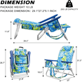 thumbnail image 2 of BOSSIN Backpack Beach Chairs for Adults,Portable Folding Camping Chair with Cup Holder & Towel Rack, 2 of 7