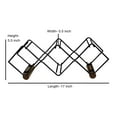 thumbnail image 2 of 5 Bottles Freestanding Tabletop Wine Holder, Countertop Wine Rack, Perfect for Home Decor & Kitchen Storage Rack, Bar, Wine Cellar, Cabinet, Pantry, Wine Stand, Drink Organizer Bottle Holder, Black, 2 of 4