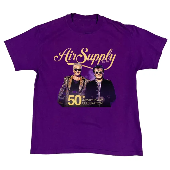 Air Supply Band 50th Anniversary Celebration T-Shirt