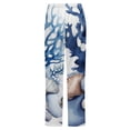 thumbnail image 6 of Blue Coral Seashell Print Winter Female Pants Flannel High Waist Women Pants Lady Warm Straight Leg Plush Trousers, 6 of 7