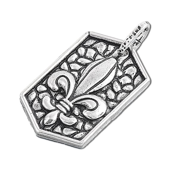 Fleur De Lis Pendant Sterling Silver