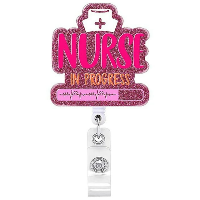 Bobine de Badge Rétractable Pailleté Accessoire à Languette Porte-Badge Acrylique Réutilisable Porte-Cartes d'Identité avec Clip pour Travail École Événements Fêtes et Plus Guirlande de Batterie pour Escaliers pour Fenêtres Ensemble
